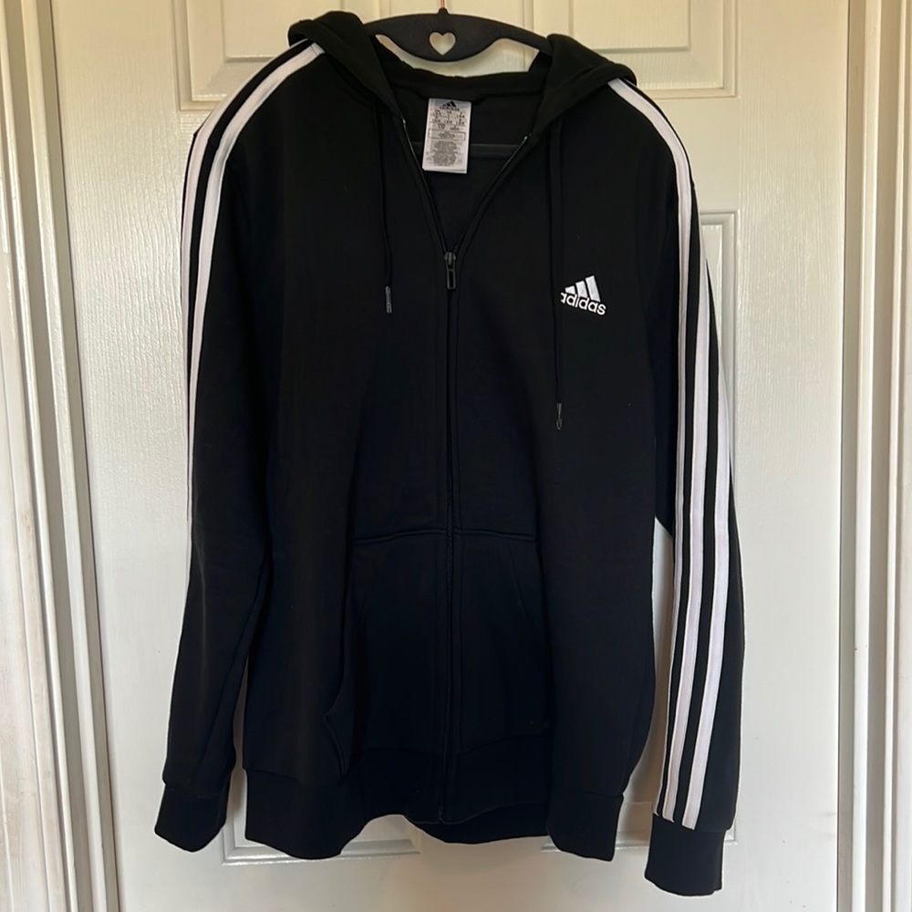 NWOT adidas hooded zip up sweatshirt